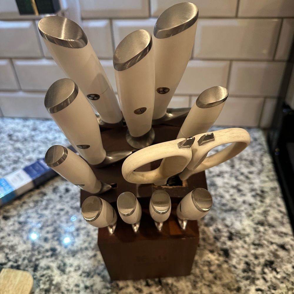 Stainless Steel Knife Set with Block